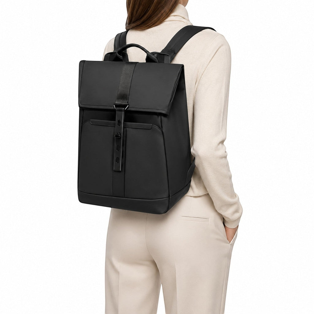 Sac à dos noir Univers Sac, imperméable, compartimenté, idéal pour ordinateur portable 15.6 pouces, voyage et affaires.
