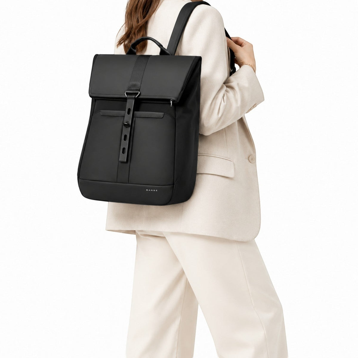 Sac à dos noir Univers Sac, imperméable, compartimenté, idéal pour ordinateur portable 15,6 pouces, voyage et travail.