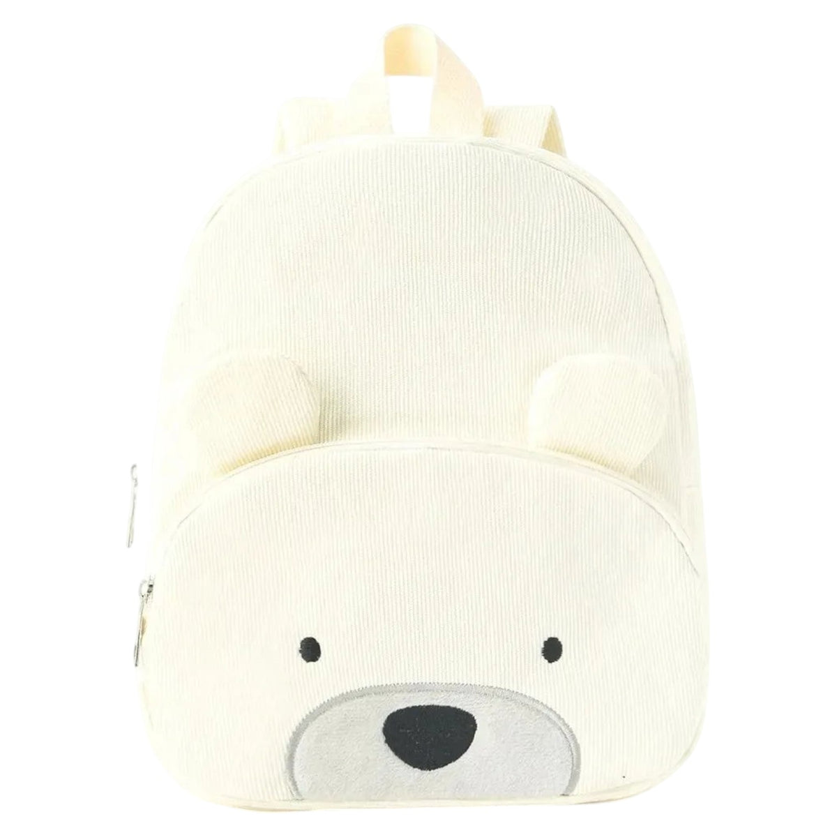 Sac à dos pour enfant Univers Sac en velours côtelé beige avec motif ours mignon et personnalisation possible