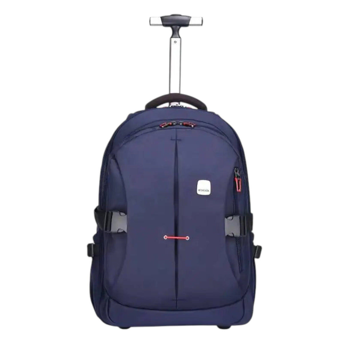 Sac à dos à roulettes bleu marine Univers Sac avec poignée télescopique, idéal pour les voyages et le travail