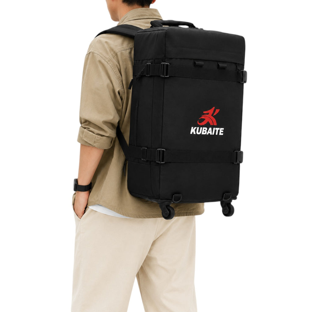 Sac à dos à roulettes noir Univers Sac en tissu Oxford avec compartiment pour ordinateur portable pour voyage d'affaires