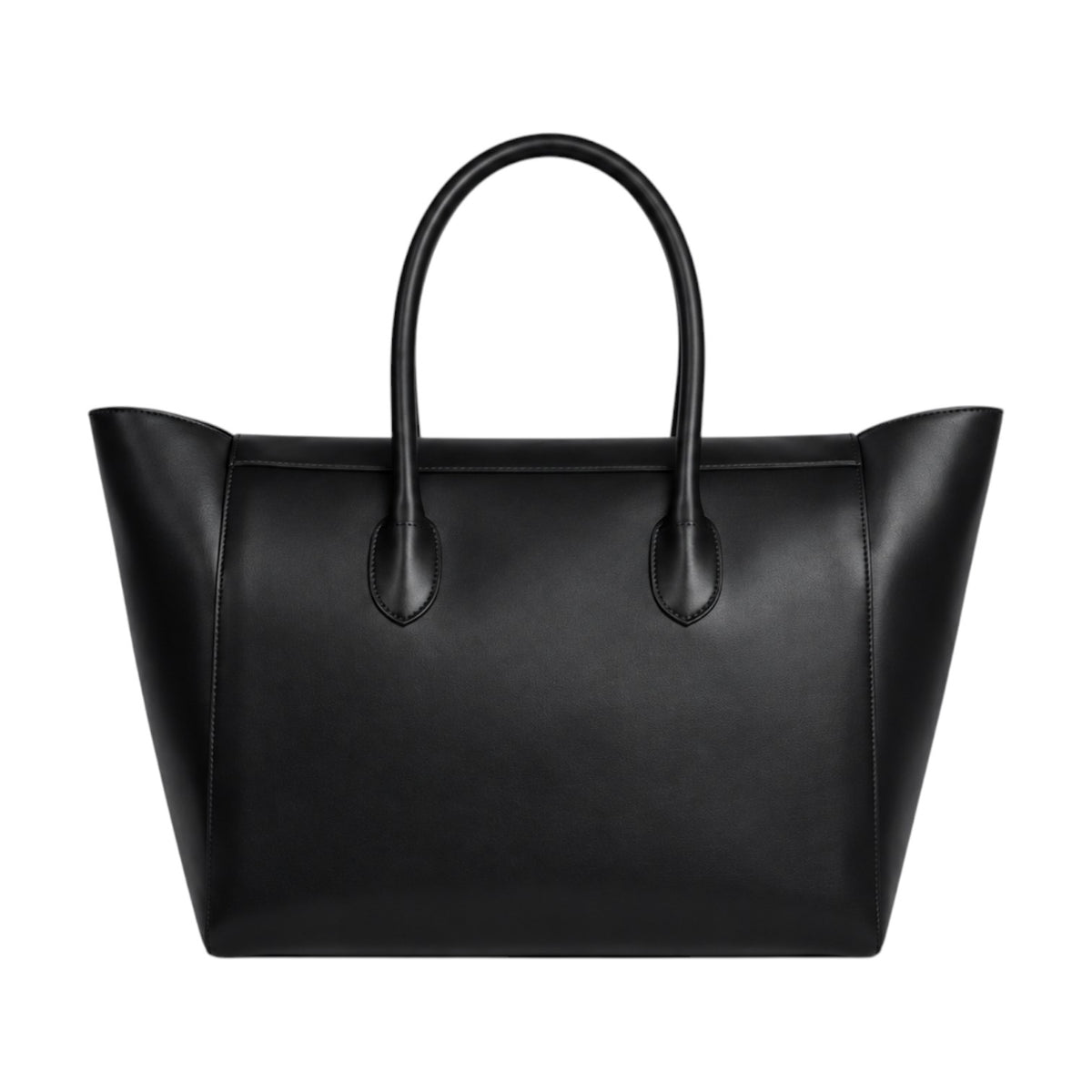 Sac fourre-tout noir en cuir PU souple pour femme, fermeture éclair, poche intérieure, Univers Sac
