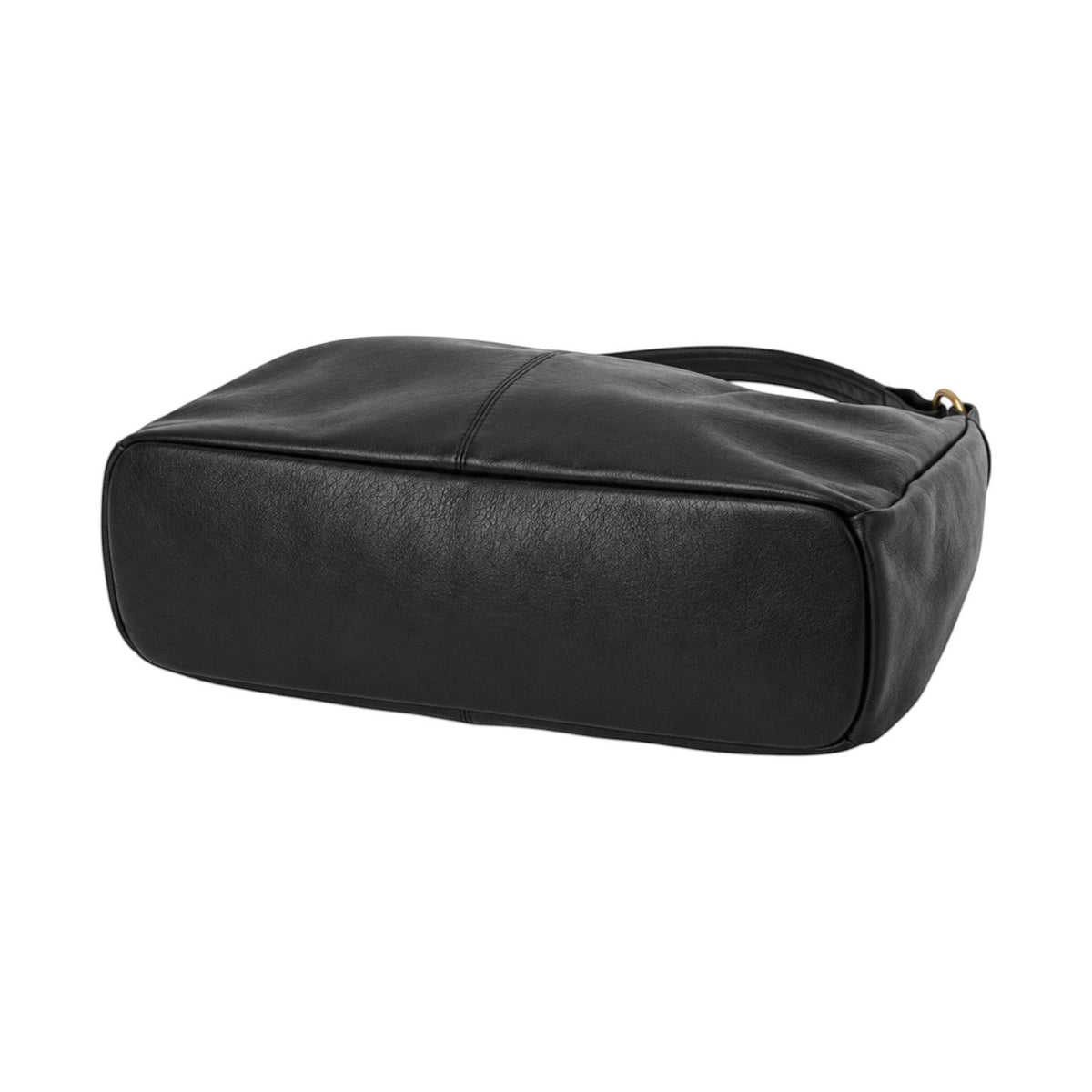 Sac à main bandoulière noir en cuir PU souple de la marque Univers Sac, avec fermeture éclair et compartiments intérieurs.
