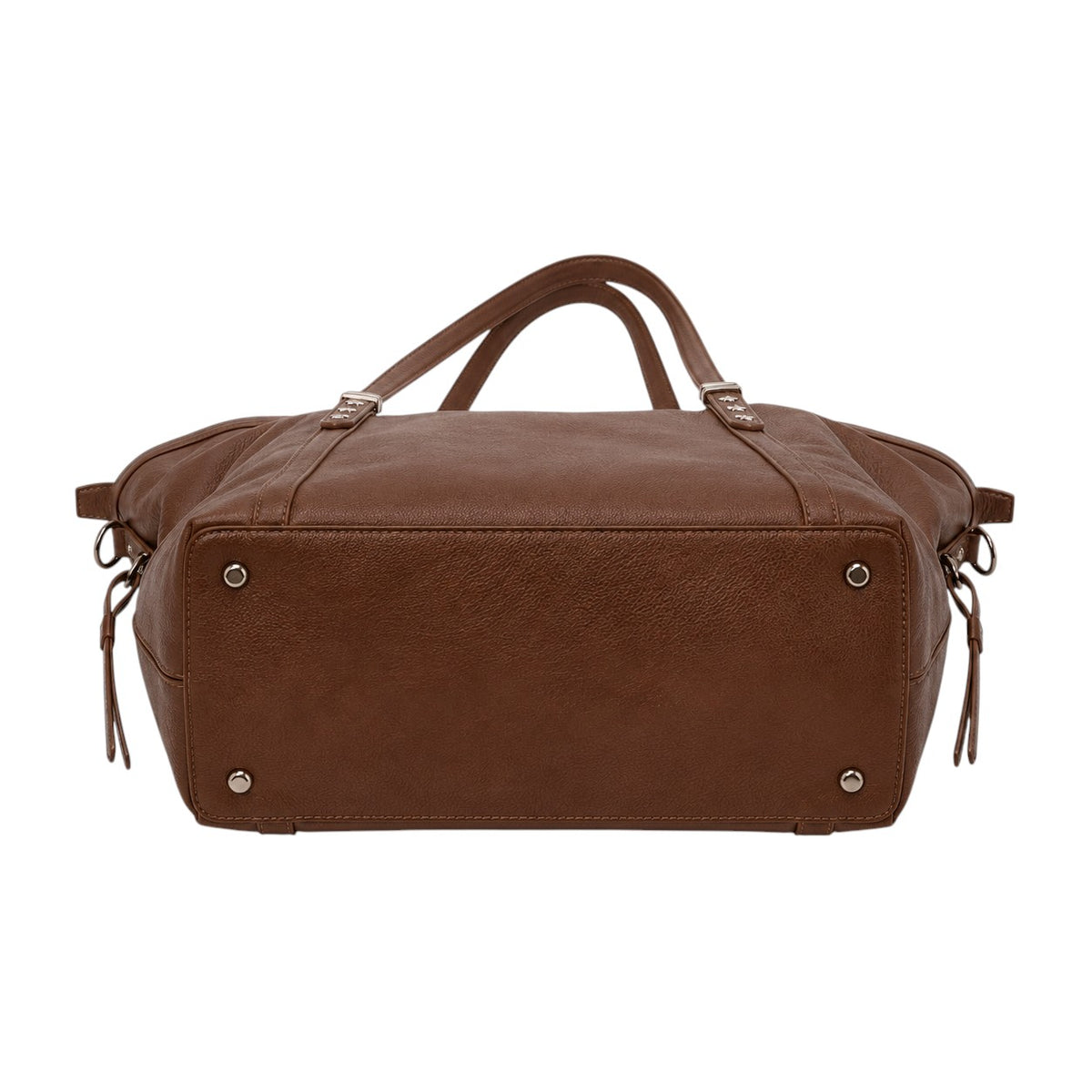 Sac à main marron en cuir souple Univers Sac avec poches intérieures et fermeture éclair.
