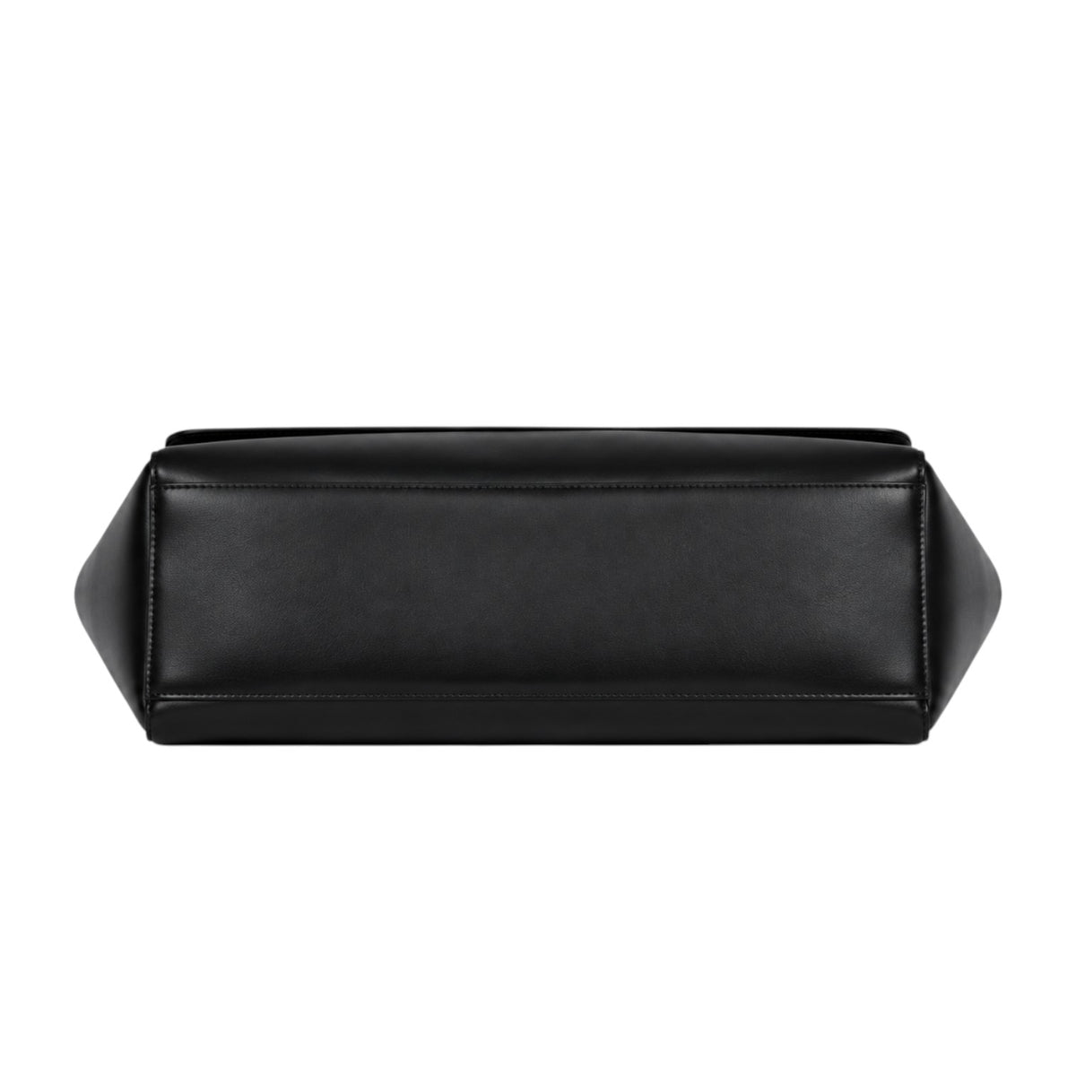 Sac fourre-tout noir en cuir PU souple de luxe Univers Sac pour femme, fermeture éclair, poche intérieure.