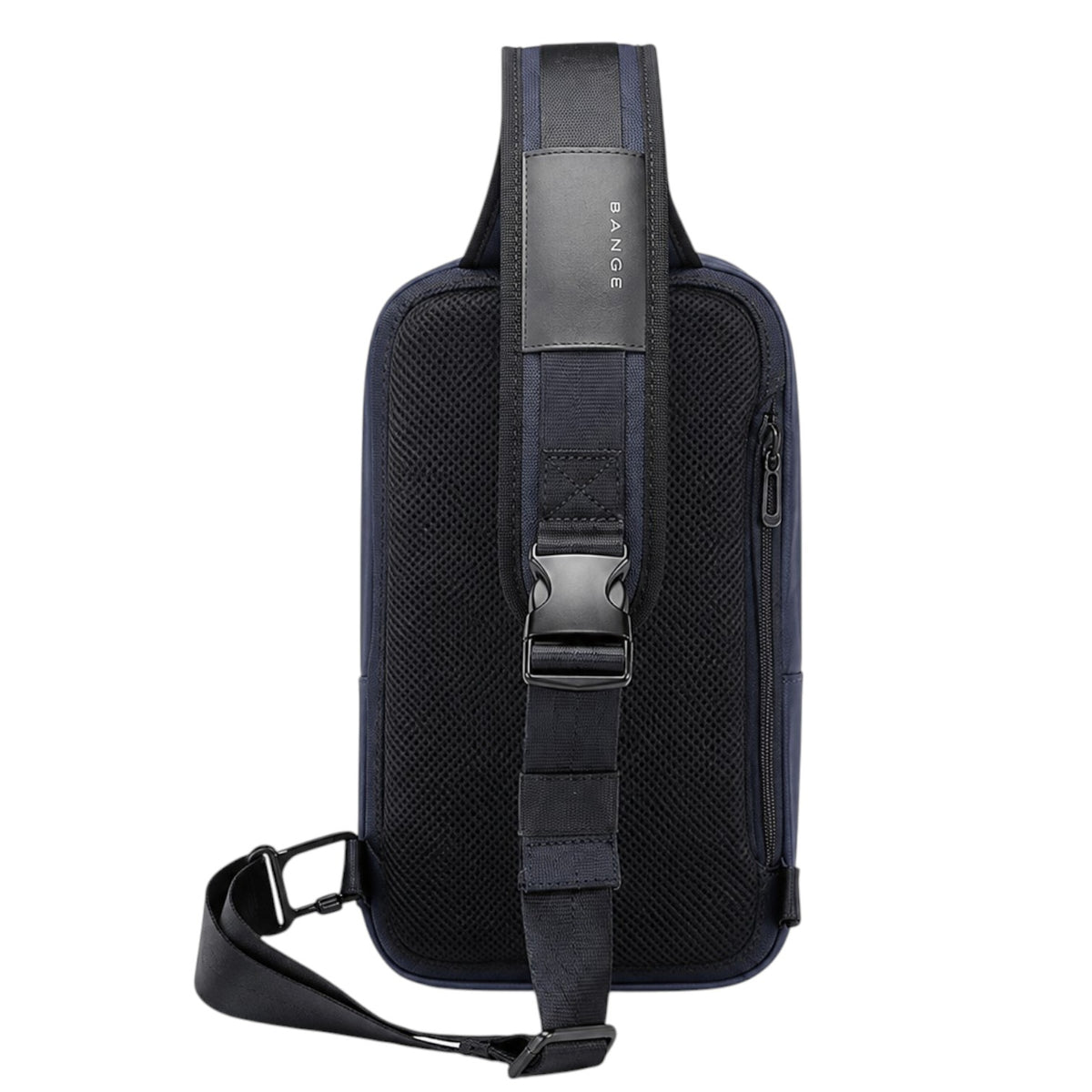 Sac de poitrine Univers Sac Bange imperméable en tissu Oxford bleu avec sangle réglable et dos en maille respirante