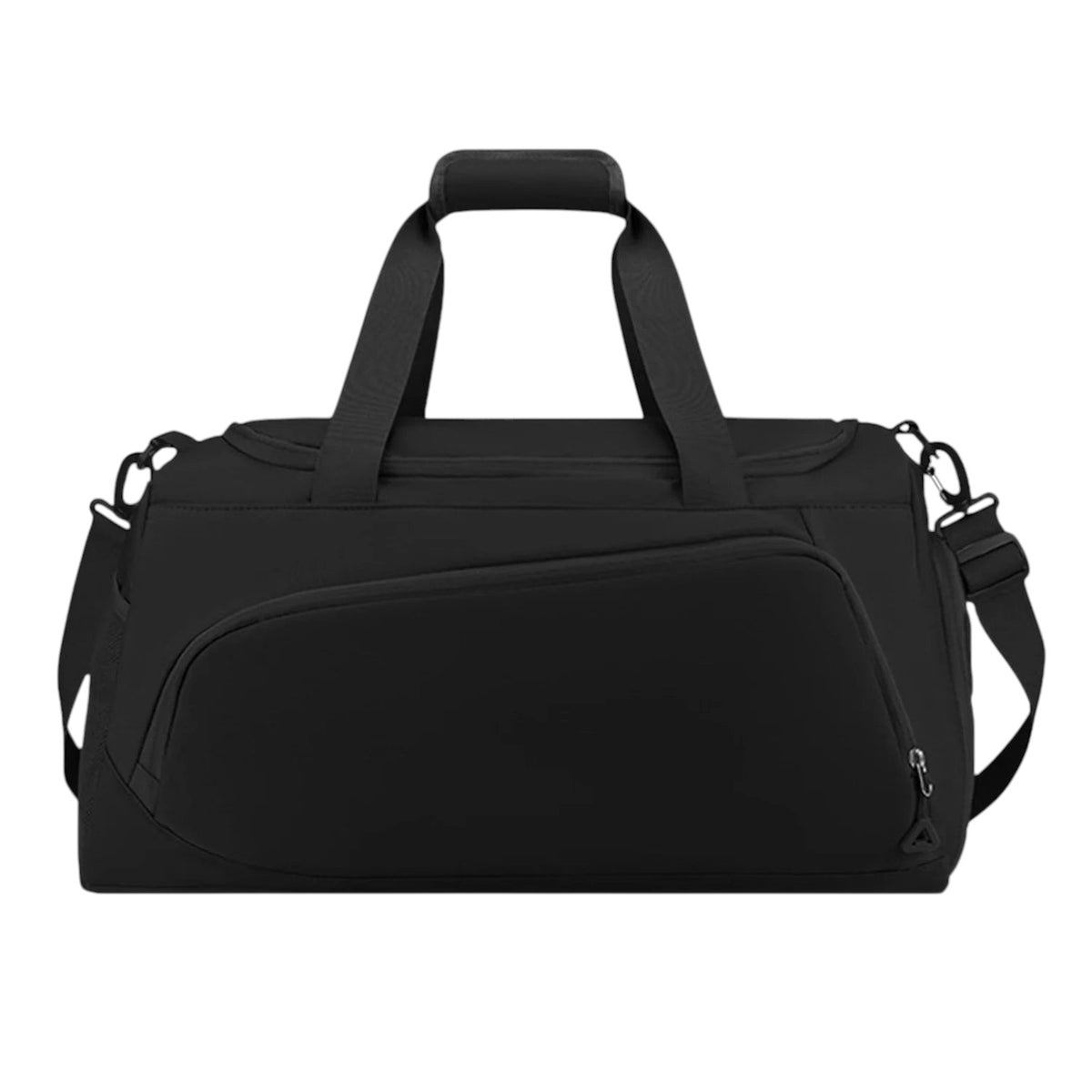 Sac de sport Univers Sac noir en tissu Oxford avec compartiment chaussures et bandoulière pour voyage ou salle de sport